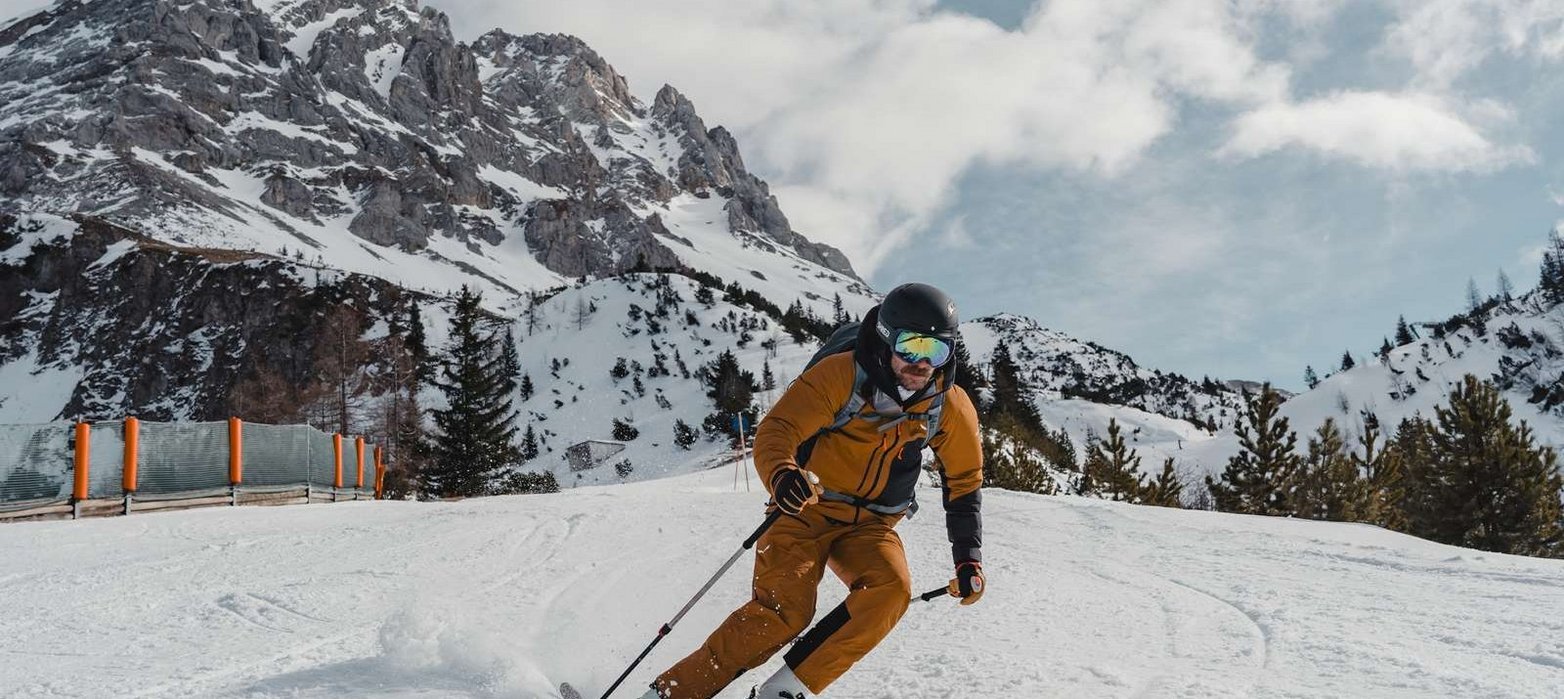 Skifahrer im Zugspitzgebiet