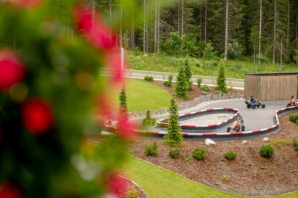 Go-Kart-Bahn im Garten